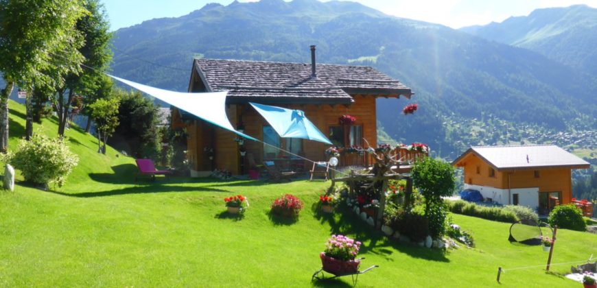 Chalet au milieu des fleurs à 3 min de Grimentz