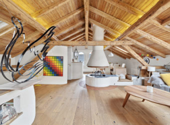 Extraordinaire duplex en attique de 5 pièces 1/2 au centre du village d’Erde avec une terrasse idyllique