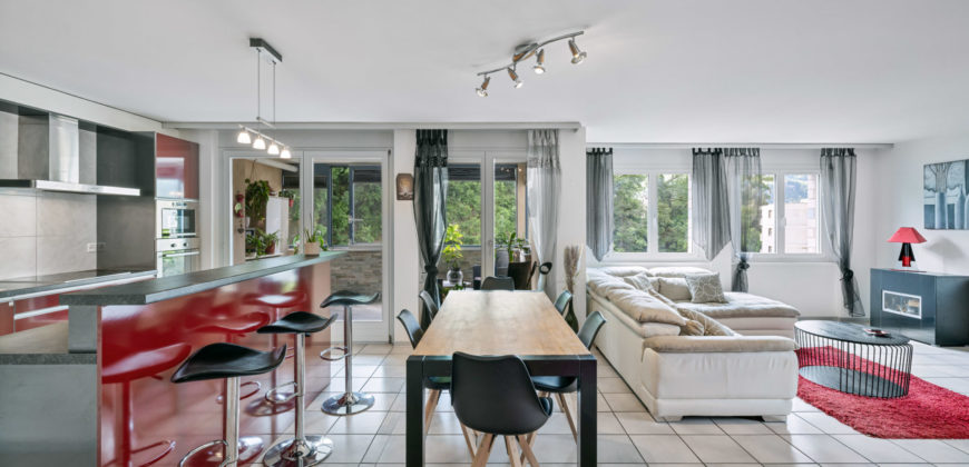 Spacieux appartement 4 pièces 1/2 de 113 m2 avec superbe loggia