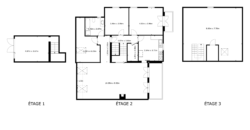 Corps de Ferme avec 3 appartements 2 granges et 3 garages fermés
