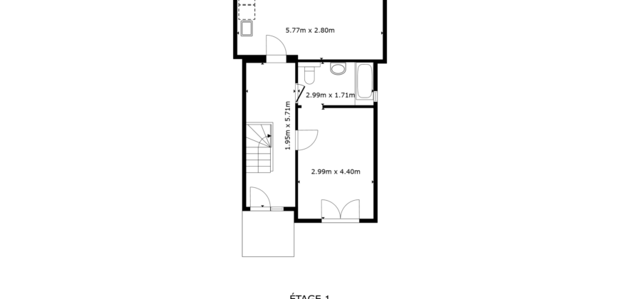 Charmante villa mitoyenne 3 pièces 1/2 de 110 m2 au coeur des vignes