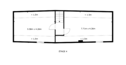 Charmante maison villageoise 5 pces 1/2 de 207 m2 nets avec son atelier au cœur du vieux village de Saxon