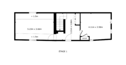 Charmante maison villageoise 5 pces 1/2 de 207 m2 nets avec son atelier au cœur du vieux village de Saxon
