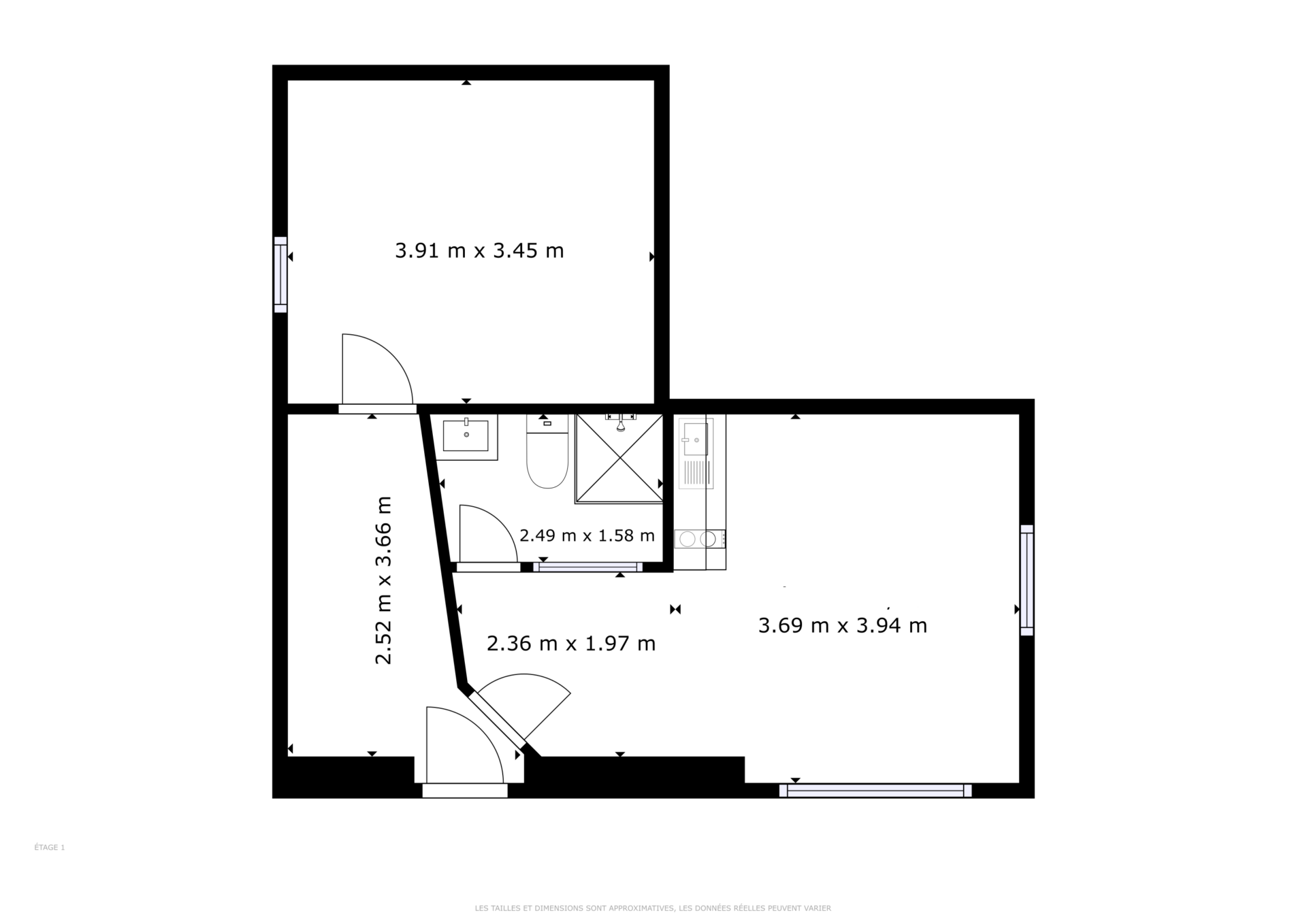 Petit immeuble locatif de 3 appartements et 1 studio personnalisable