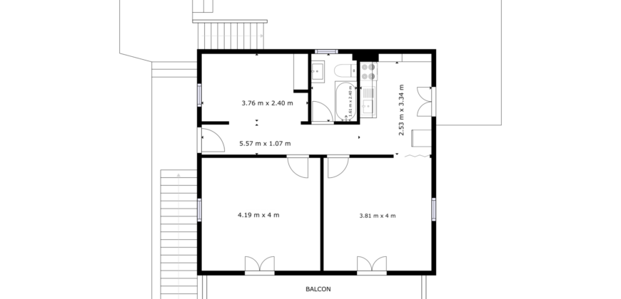 Petit immeuble locatif de 3 appartements et 1 studio personnalisable