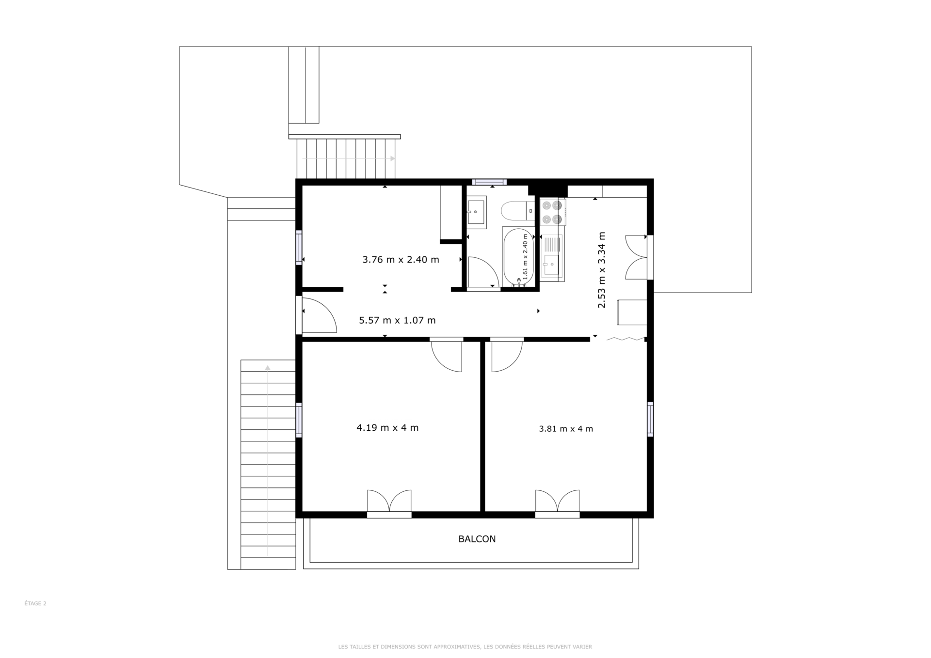 Petit immeuble locatif de 3 appartements et 1 studio personnalisable