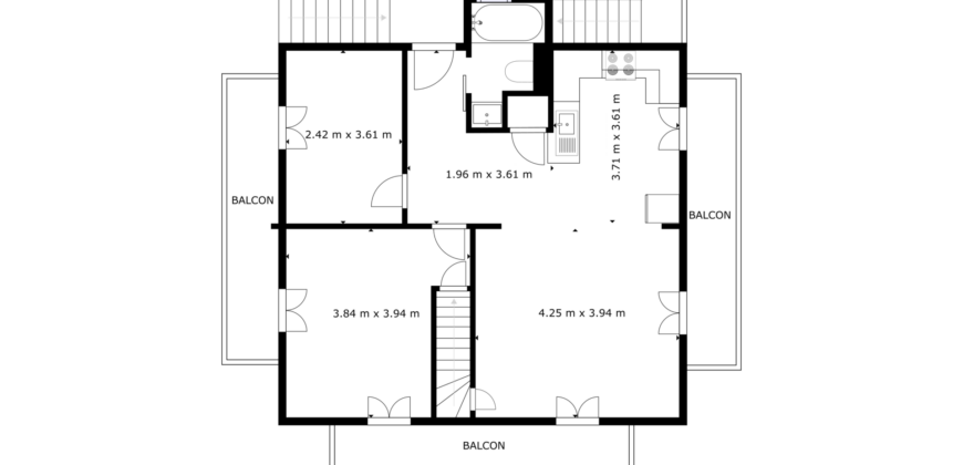 Petit immeuble locatif de 3 appartements et 1 studio personnalisable