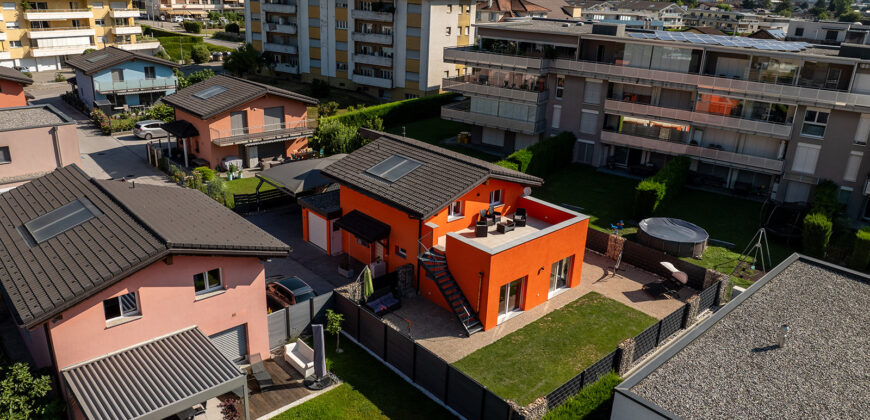 Charmante villa 4 pièces ½ de 130 m2 nets à Vétroz sur parcelle de 463 m2