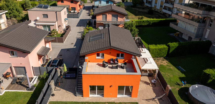 Charmante villa 4 pièces ½ de 130 m2 nets à Vétroz sur parcelle de 463 m2