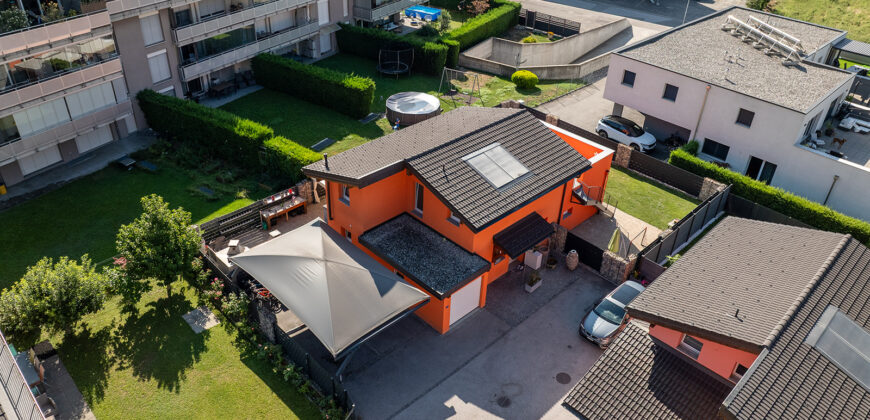 Charmante villa 4 pièces ½ de 130 m2 nets à Vétroz sur parcelle de 463 m2