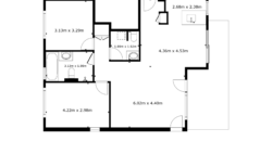 Spacieux 3 pièces 1/2 en rez-de-jardin de 107 m²