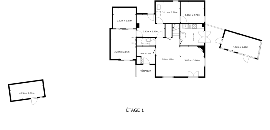 Maison individuelle 5 pièces ½ de 224 m2 nets sur parcelles de 1693 m2
