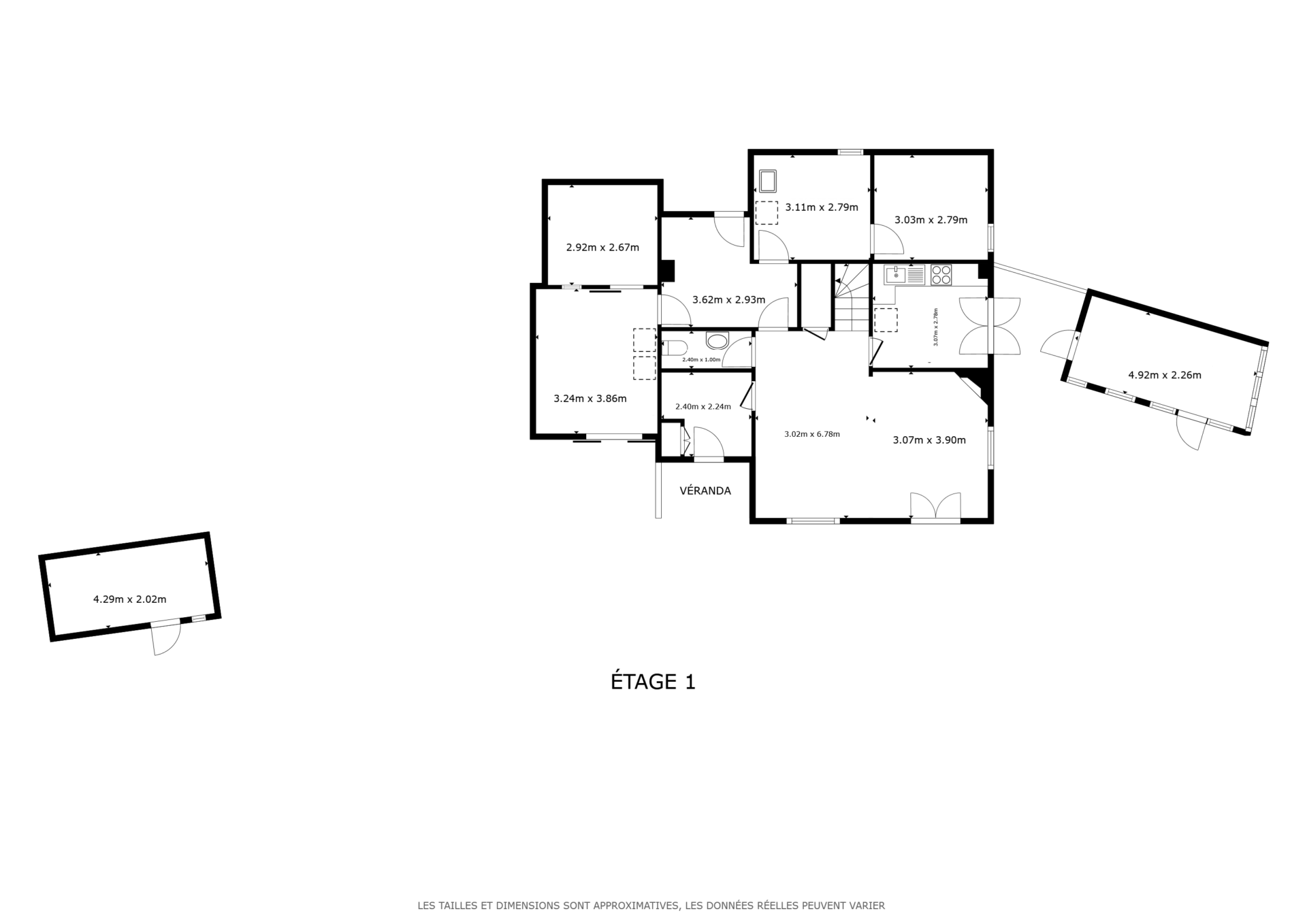 Maison individuelle 5 pièces ½ de 224 m2 nets sur parcelles de 1693 m2